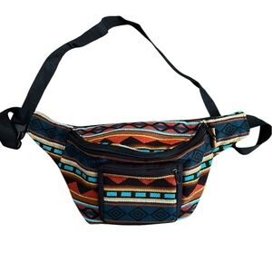 Unisex Geometric Patterned Fannie Pack bag